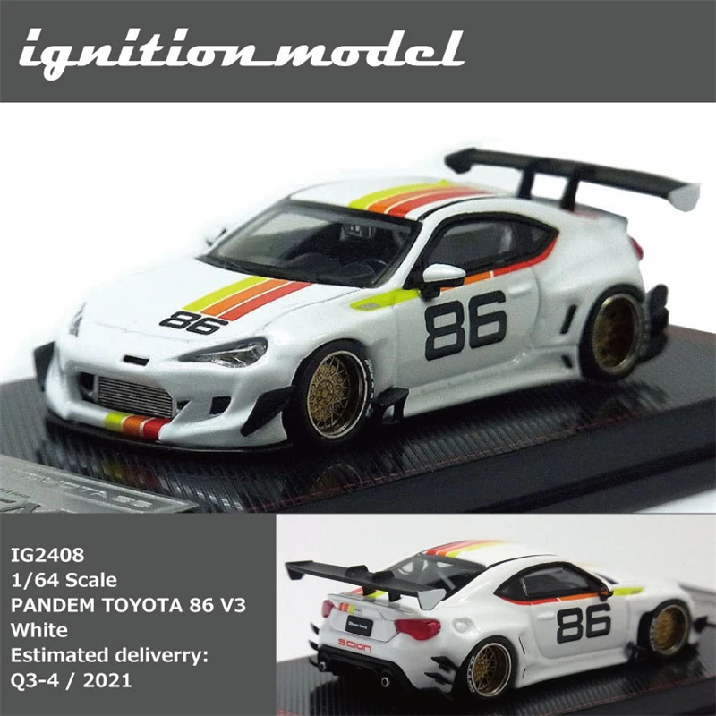 

IG 1:64 PANDEM TOYOTA 86 V3 White Model Car