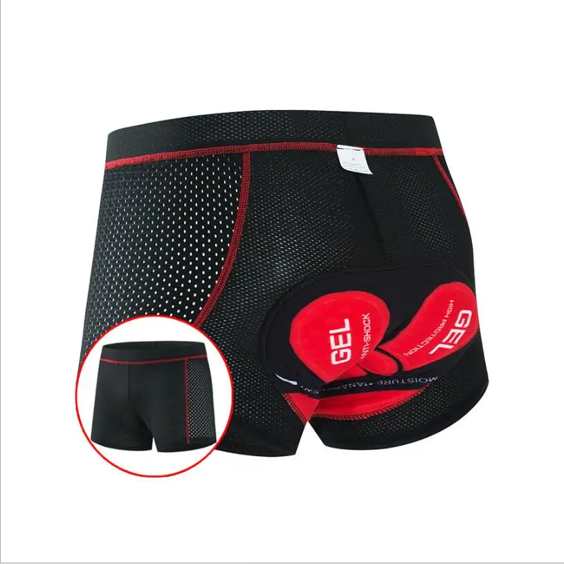 

BATFOX Breathable Cycling Shorts Cycling Underwear 5D Gel Pad Shockproof Bicycle Underpant MTB Road Bike Underwear Man Shorts