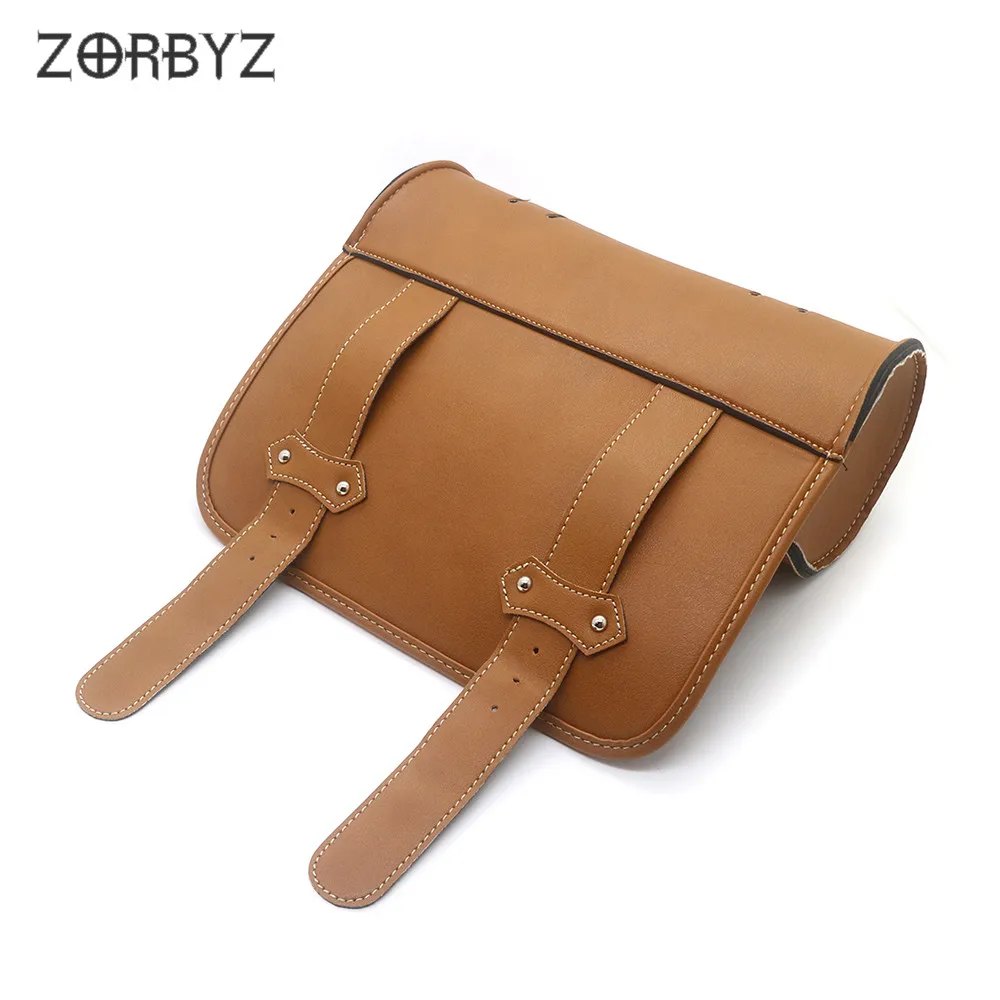 ZORBYZ желтая сумка для мотоцикла из синтетической кожи круглая барная руля