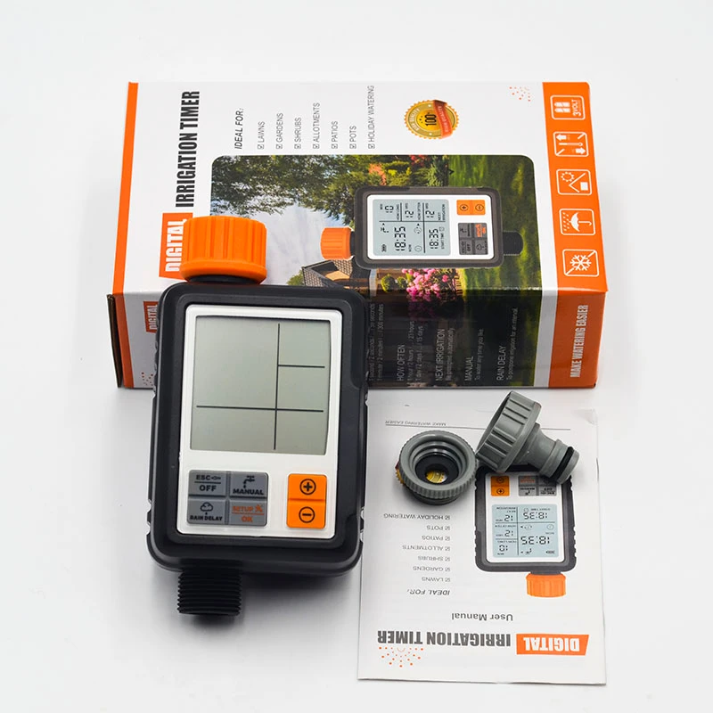 Автоматический таймер полива воды контроллер с ЖК экраном для садового