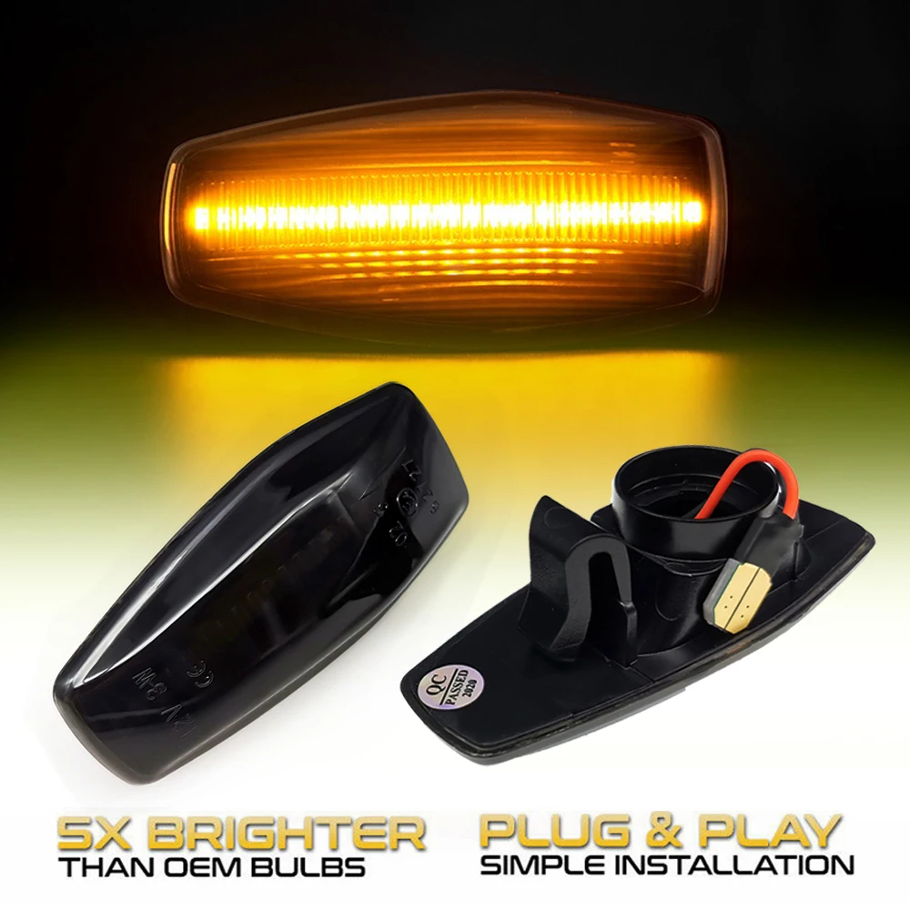 

2pcs For KIA Flowing Indicator LED Side Marker Signal Light For Rio 2 Sportage Ggand Carnival 3 Opirus Picanto Sedona 2 3 Amanti