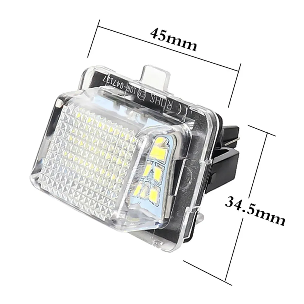 2 шт. Автомобильные светодиодные лампы для подсветки номерного знака Mercedes Benz W204