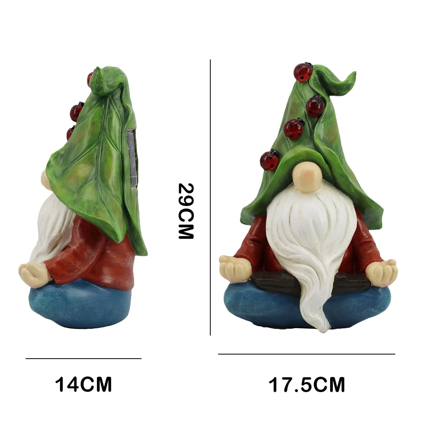 

Resin With Solar LED Light Garden Dwarf Dwarf Statue Decoration Garden decorative lamp outdoor decoration Pendant lamp
