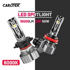 2 шт., Автомобильные светодиодные лампы H7 H4 16000LM H11 HB4 HB3 H8 H9 9005 9006