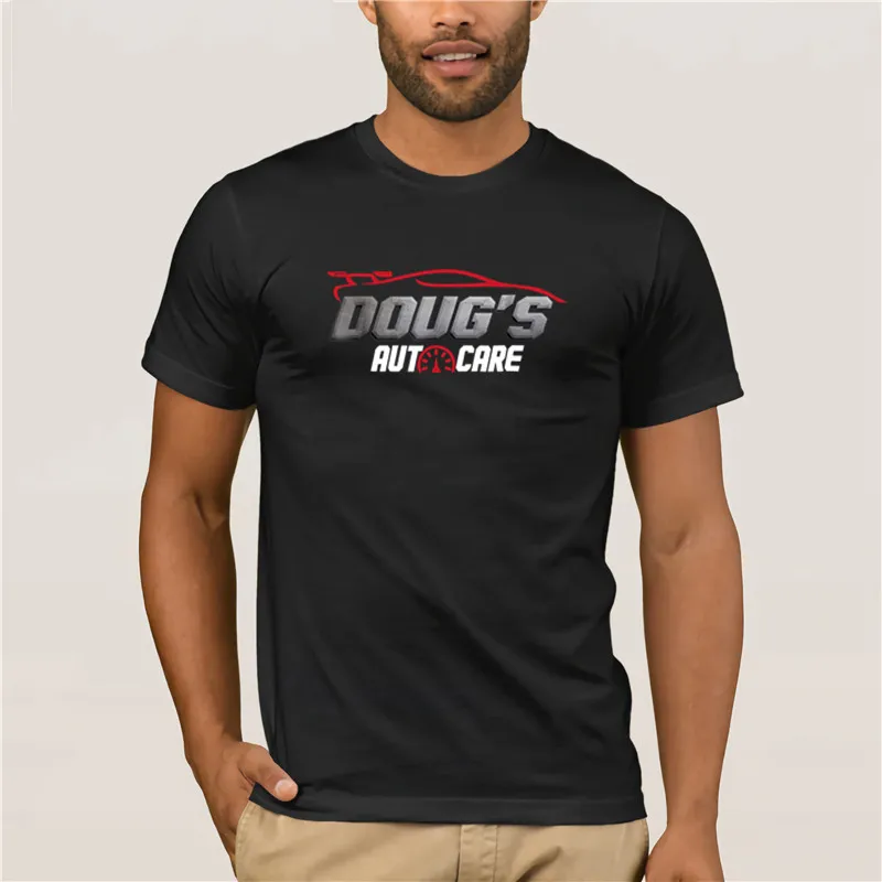 

100% Cotton personality T-shirt Dougs Auto Care Fashion summer mens Short Sleeve T Shirt