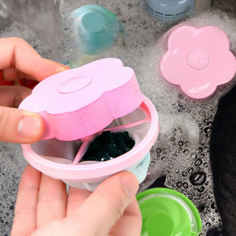 

Magic Laundry Balls Hair Removal Catcher Cleaning Washing Machine Clothes Dirty Fiber Collector Filter Softener Reusable