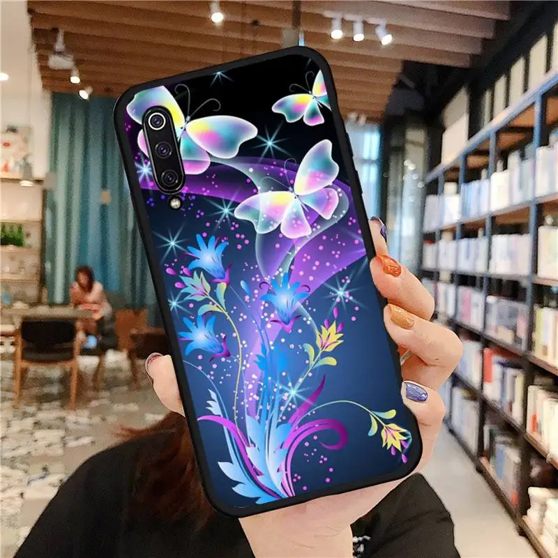 

Bright Butterfly Phone Case For Xiaomi Redmi 7 8 9t 6 9se k20 mi8 max3 lite 9 note 9s 10 pro