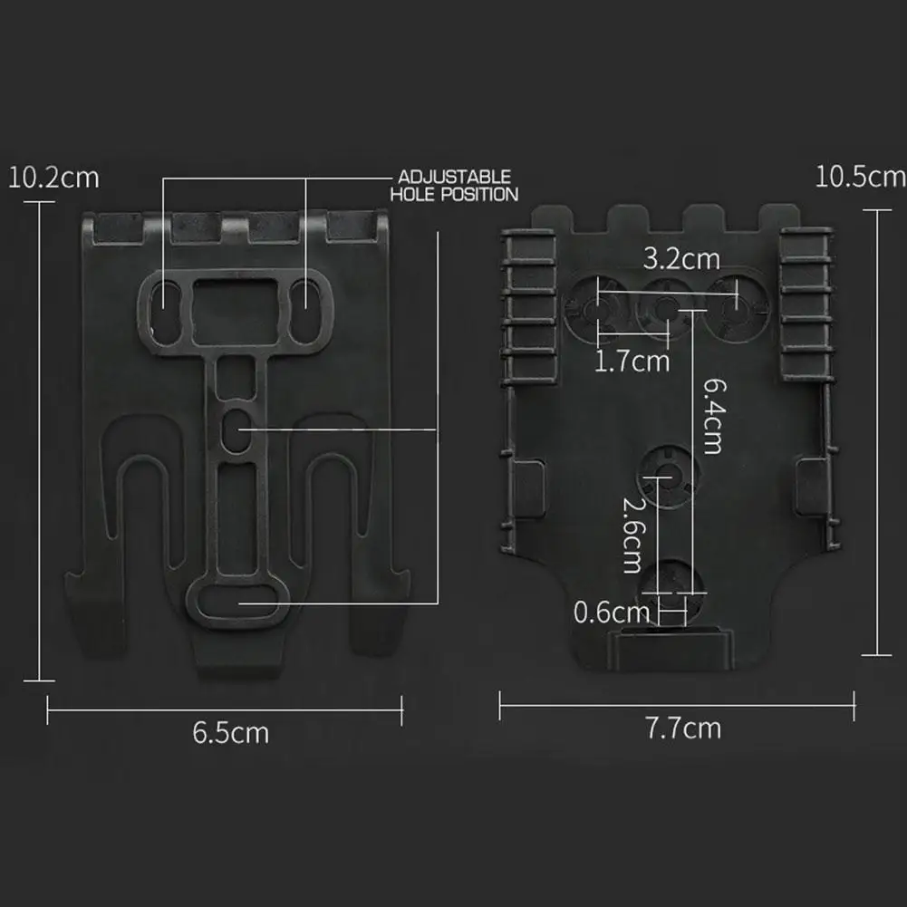 

Tactical Quick Pull Holster Base Adapter Quick Release Buckle Special Connection Plate Adapter Base Quick Release Accessories