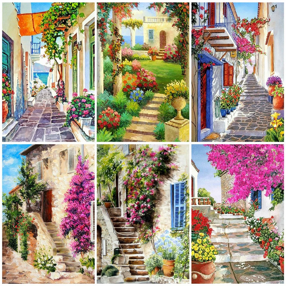 AZQSD полноразмерная алмазная живопись вышивка крестиком пейзаж Рукоделие 5D