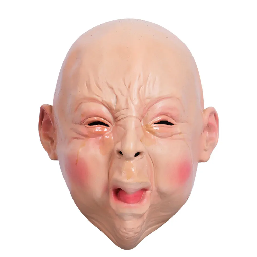 Плачущая детская латексная маска Реалистичная для плача страшные маски