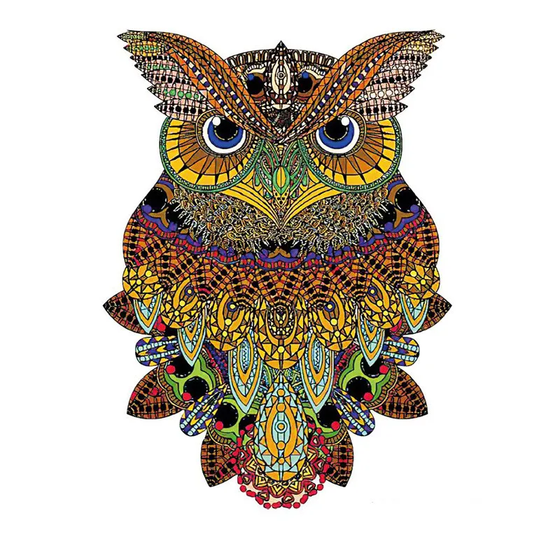 

Wooden Jigsaw Puzzles Owl Unique Shape Jigsaw Pieces Interactive Puzzles Games Educational Toy Wooden Puzzle For Adults Kid Gift
