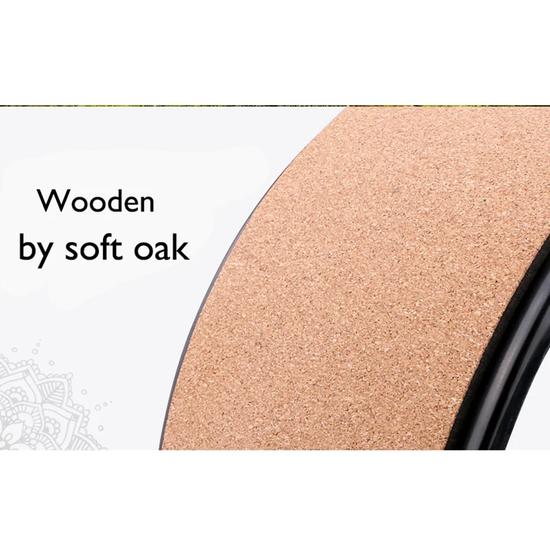 Деревянное колесо для йоги пилатеса с Буддой лотоса профессиональные круги из