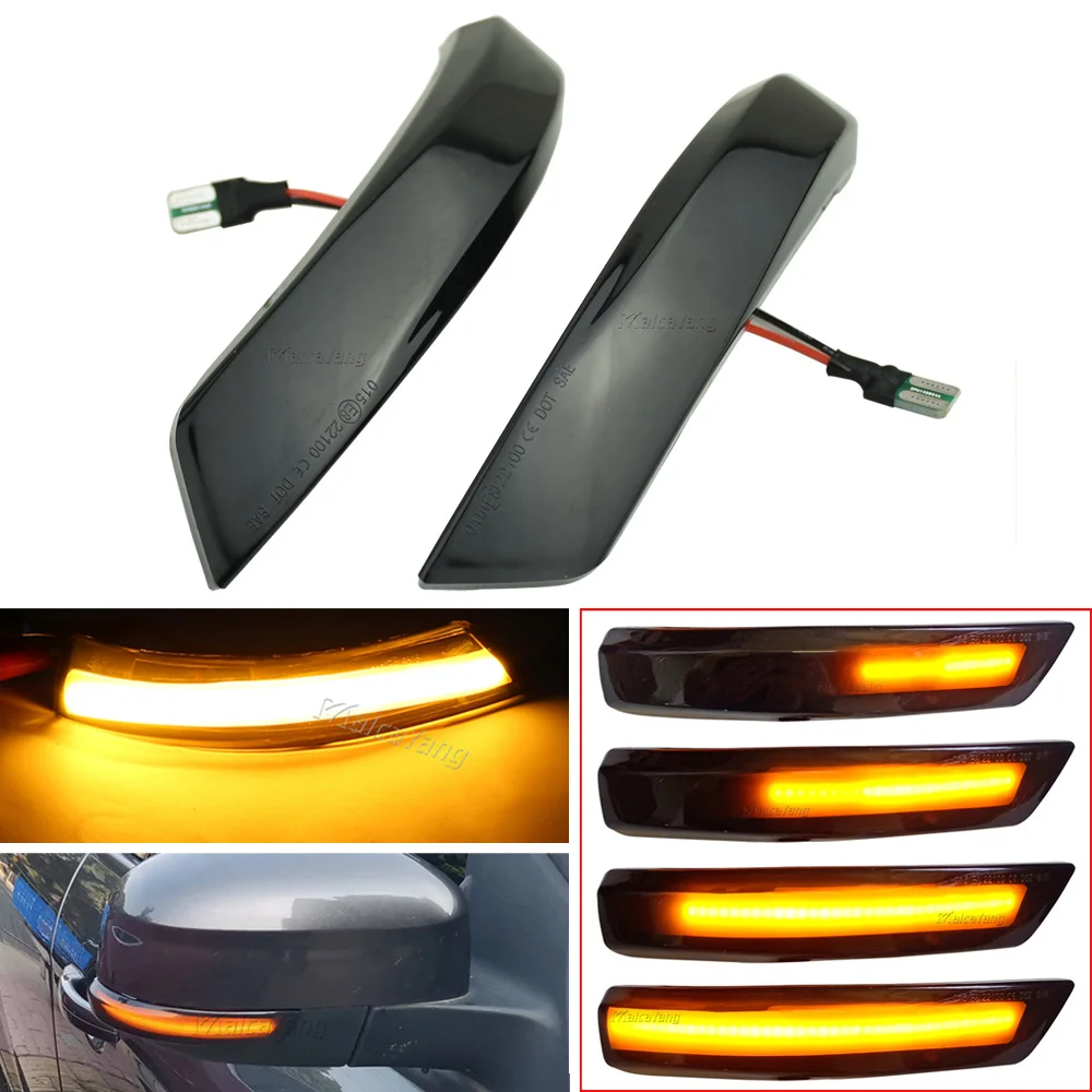 For Ford Focus 2 MK2 Focus 3 MK3 3.5 For Mondeo MK4 EU Dynamic Turn Signal Light LED Side Rearview Mirror Sequential Indicator