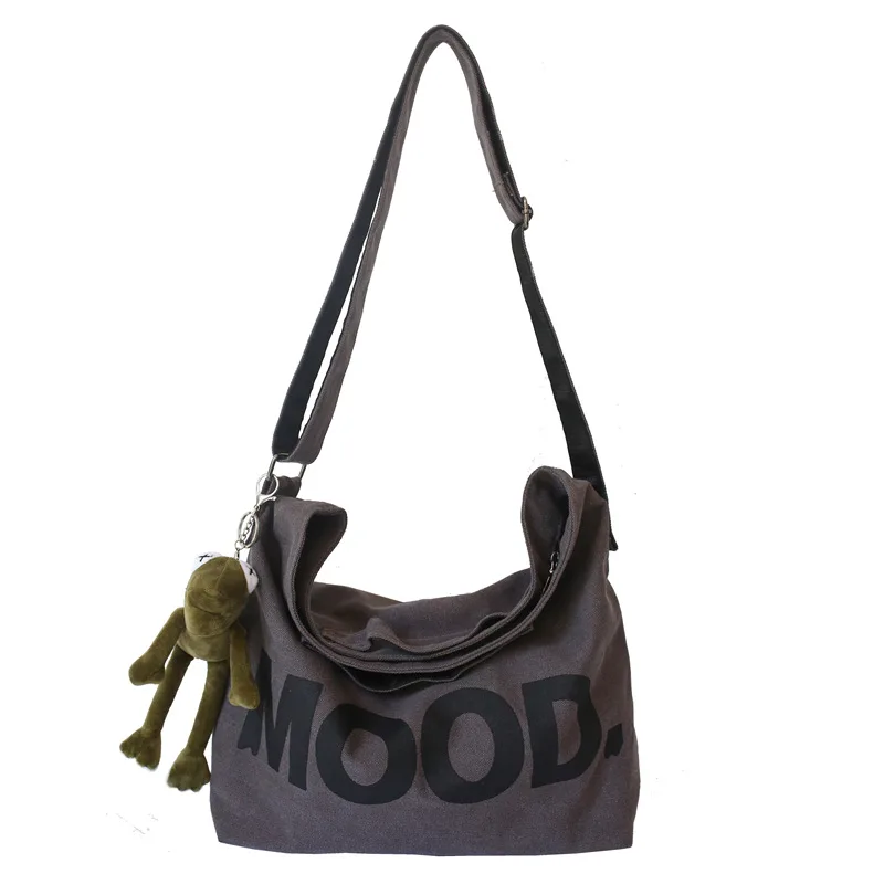 

Canvas Women Messenger Bag Female Art Vintage Big Shoulder Satchels Harajuku Fashion Hip Hop Large Student Crossbody School Bag