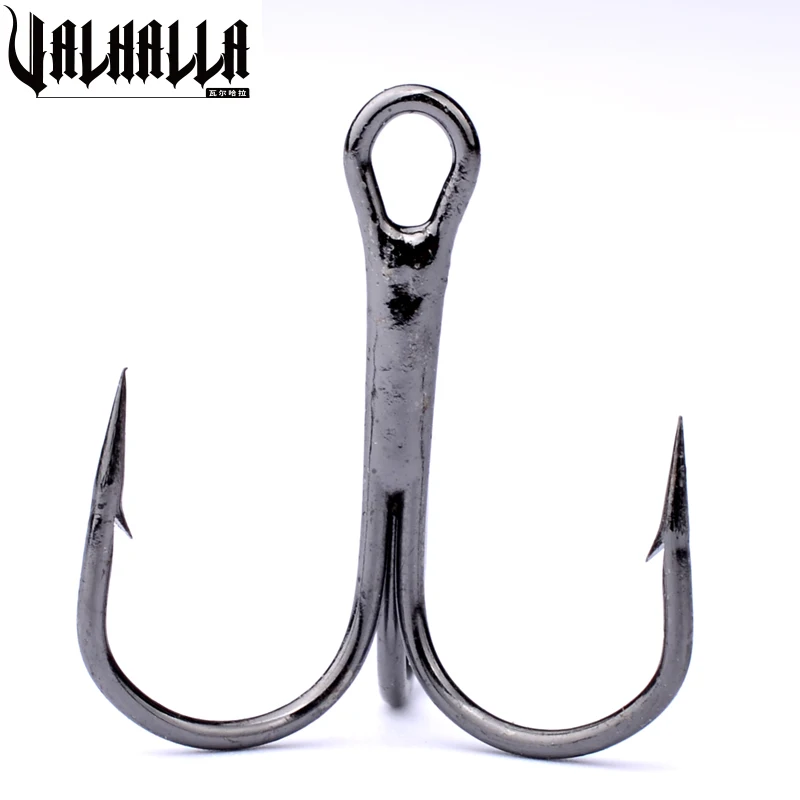 Рыболовные крючки VALHALLA 500 шт./лот тройные Крючки из высокоуглеродистой стали
