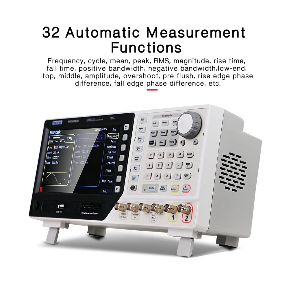 Hantek HDG6082B Auto Arbitrary 64M Waveform Generator Frequency 80MHz 2 Channels Cycle Peak RMS Bandwidth | Инструменты