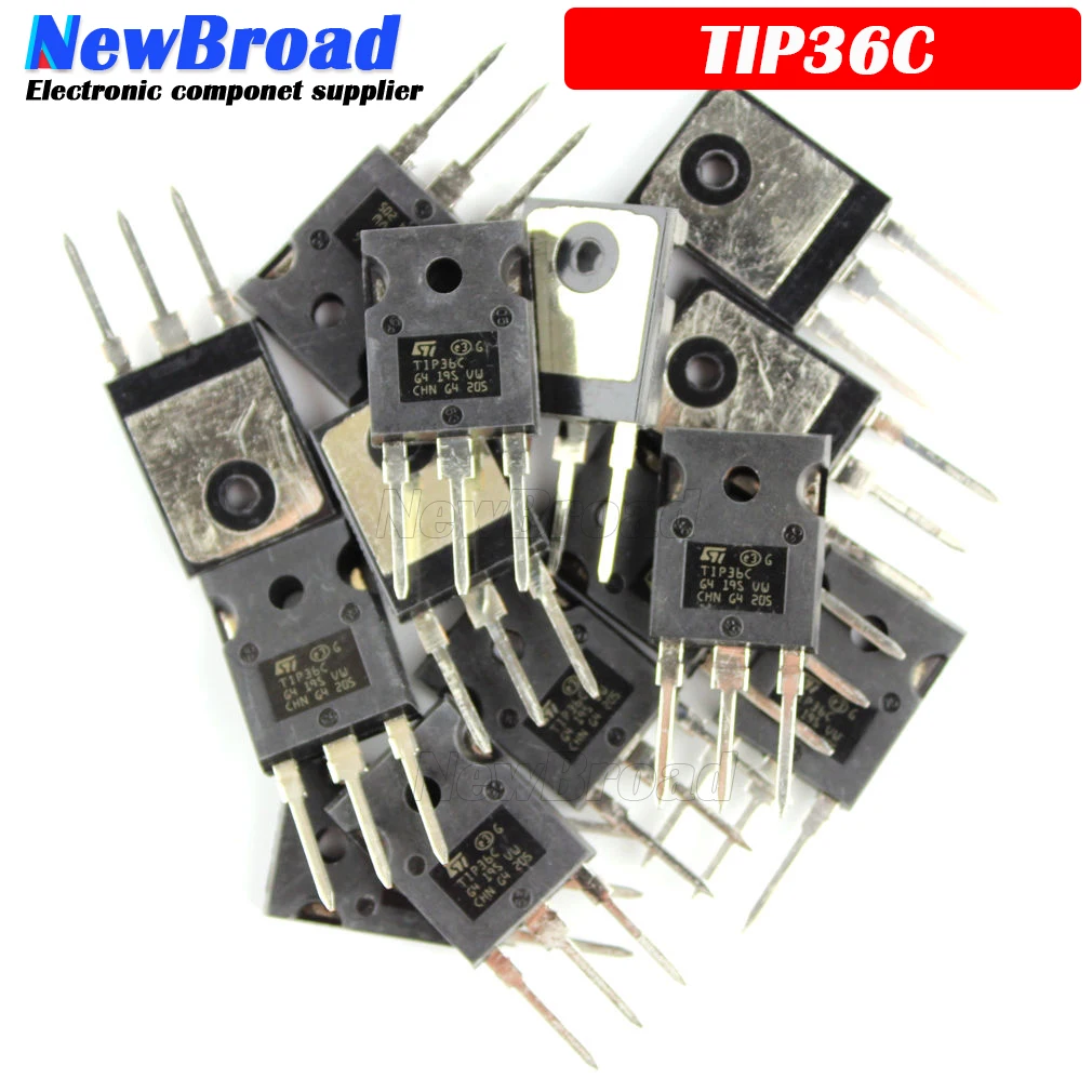 Биполярные транзисторы TIP36C TIP36 TO-247 BJT 25A 100V 125W NPN новый оригинальный 36C 5 шт. |