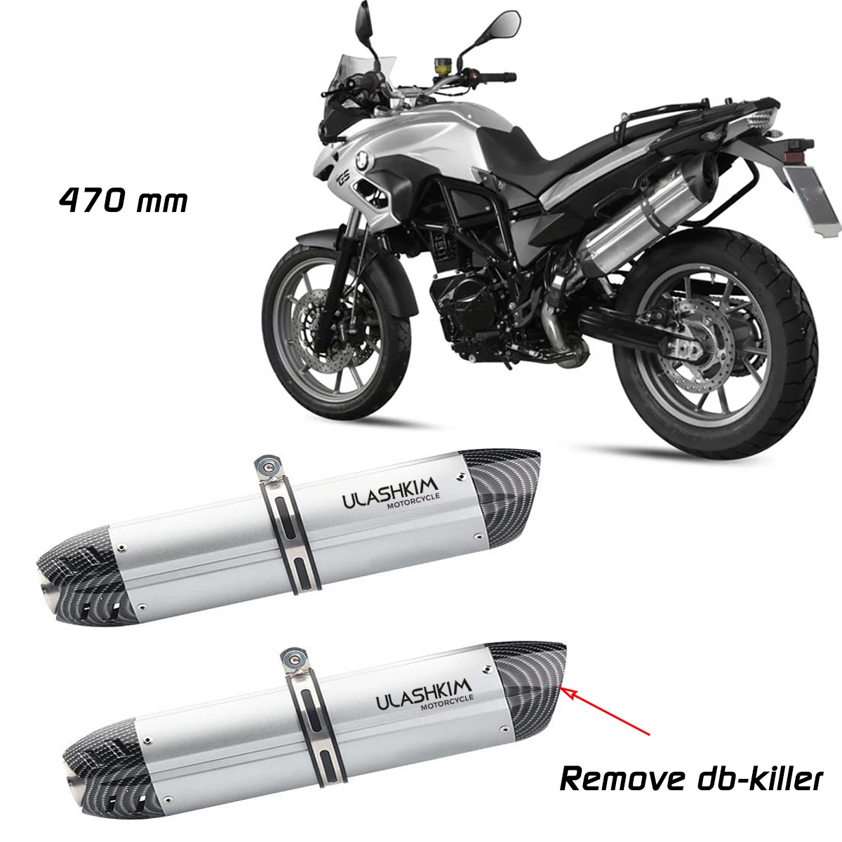 Универсальные выхлопные газовые газоны для мотоциклов Z1000 CBR500 NC700 POWER MOTOR CRF230 1190