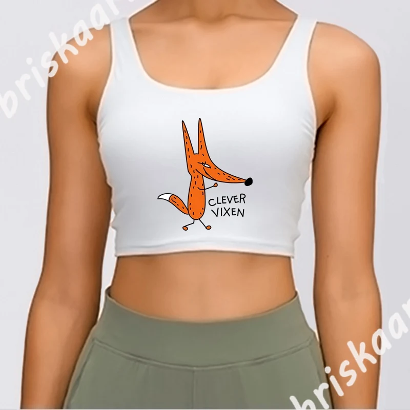 

Умный лисица майка симпатичное детское платье без рукавов, топ на весну с изображением S-XXL по индивидуальному заказу майка для занятий спор...