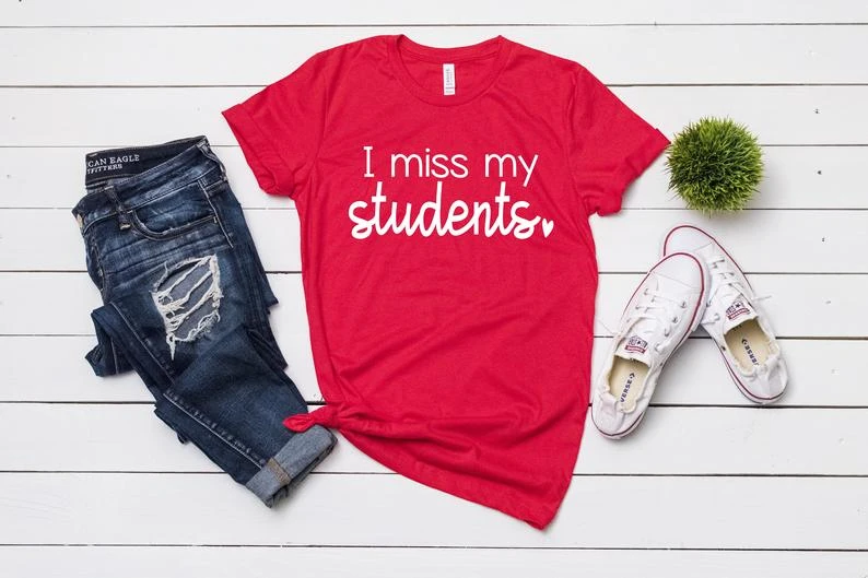 

Я скучаю по ученикам, рубашка для учителя, рубашка для учителя, рубашка для виртуального учителя, дистанционное обучение O993