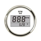 0  9990 об  мин цифровой тахометр 52 мм морской тахометр с счетчиком моточасов красная подсветка подходит для автомобиля грузовика лодка тахометр