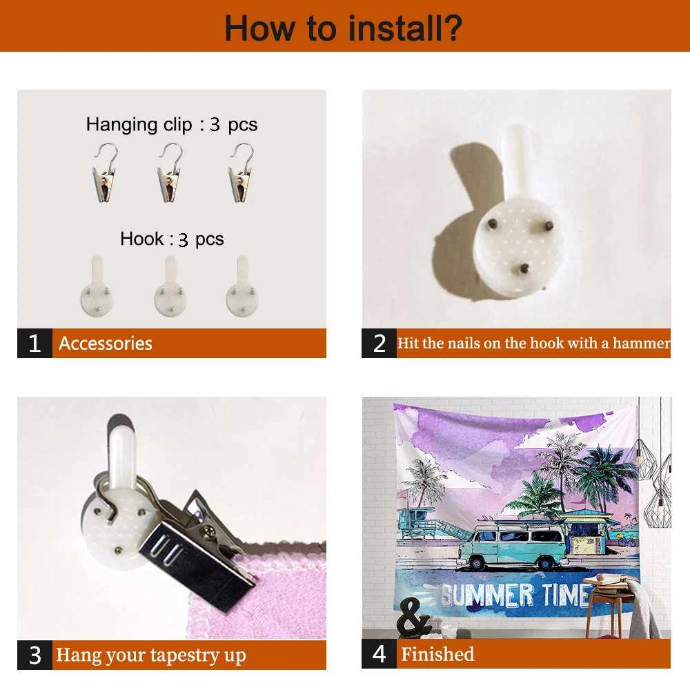 

NKNK Brand Christmas Tapiz Deer Tenture Mandala Santa Claus Wall Tapestry Snow Rug Wall Decor Mandala Witchcraft Printed