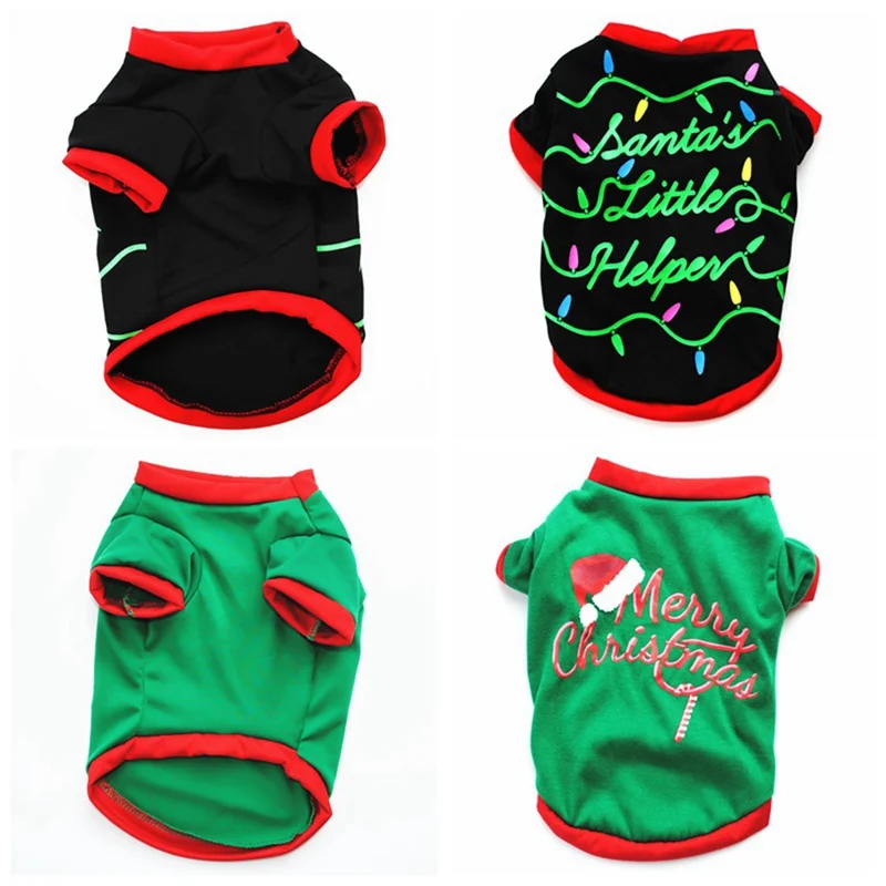 Одежда для собак Рождественский костюм милая мультяшная одежда маленьких