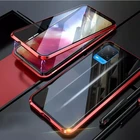 Модный Магнитный чехол 360 для телефона Samsung Galaxy A90 A80 A60 A40 A20 A30 A10 A50S A50 A70, двойной стеклянный чехол, противоударный чехол