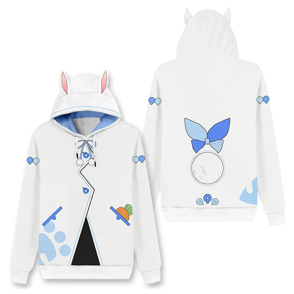 

Hololive Vtuber Usada Pekora Cosplay Hoodie 3D Printed Hooded Sweatshirt Men Women Casual Streetwear Pullover