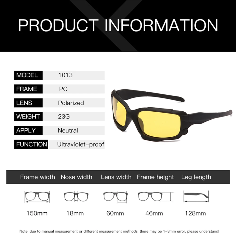 YAMEIZE очки для вождения ночного видения желтые линзы мужские поляризованные