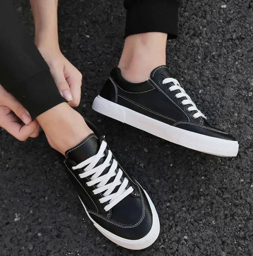 Мужские кроссовки Простые атмосферные уличные повседневные туфли Лучшая белая