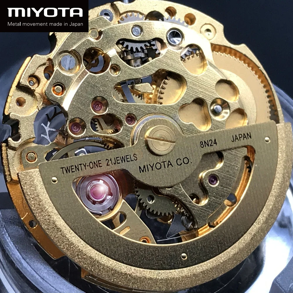 

MIYOTA Mechanical Movement Japan Golden 8N24 Geninue Parts for Luxury Brand Watch Top Quality Watch Replacements
