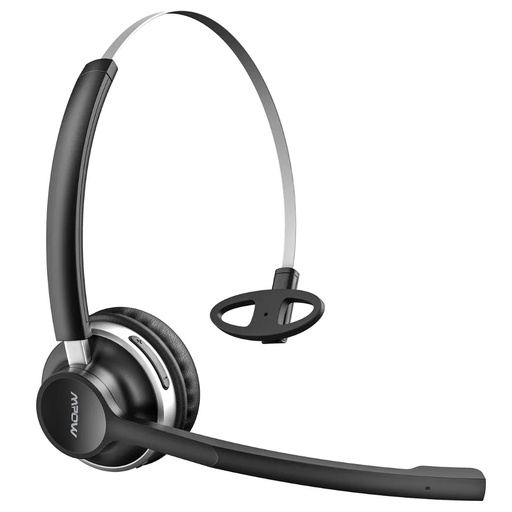 Mpow HC3 Bluetooth наушники кристально чистые Беспроводные наушники с двойным шумоподавлением микрофоны для колл-центра и водителя грузовика