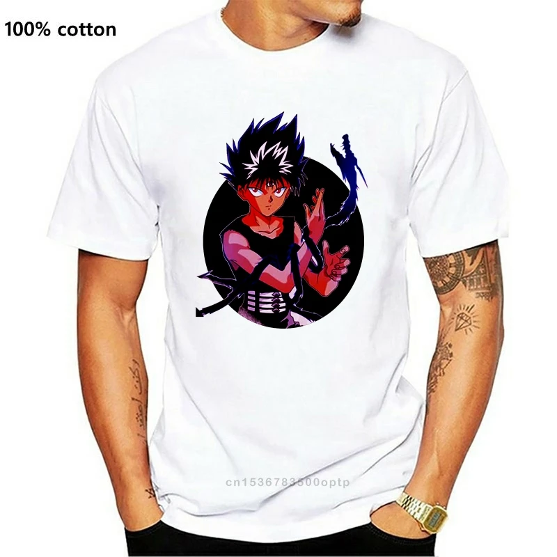 

Мужская футболка YuYu Hakusho, белая футболка с коротким рукавом, лето 2021