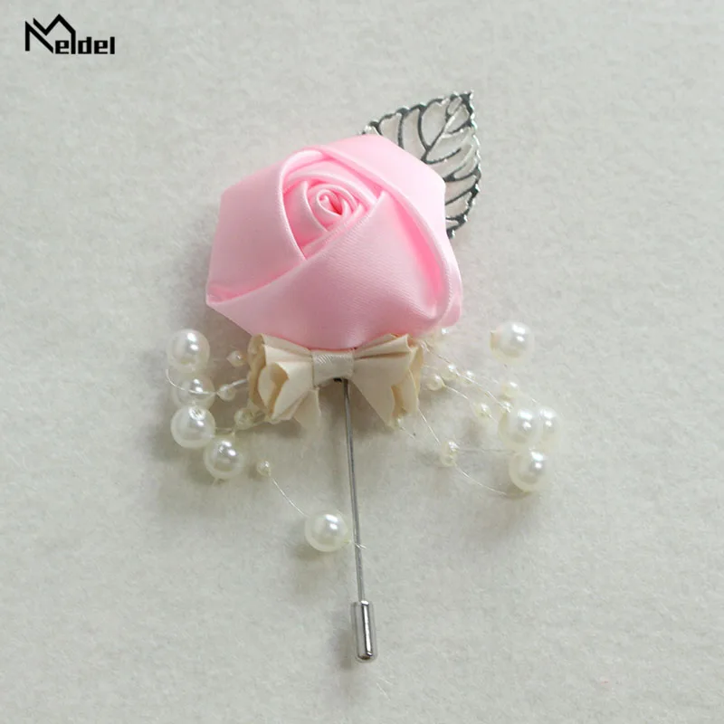 Meldel дропшиппинг бутоньерка Для мужчин жених DIY свадебный цветок розы с имитацией