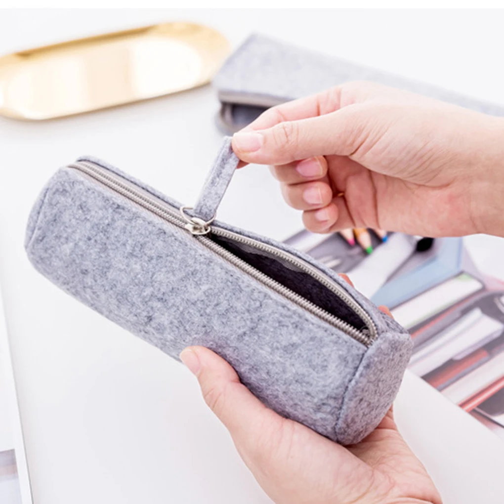 Фетровый чехол для ручек и карандашей женщин мужчин мальчиков девочек