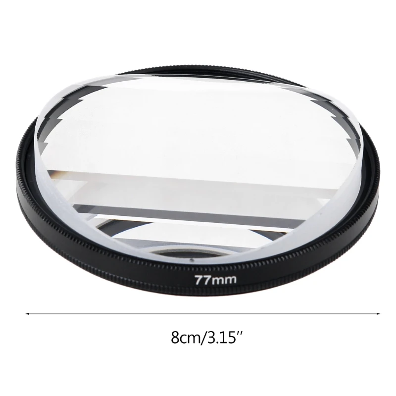 

77mm Kaleidoscope Prism Kaleidoscope Glass Prism Camera Glass Filter Variable Number of Subjects SLR Photography