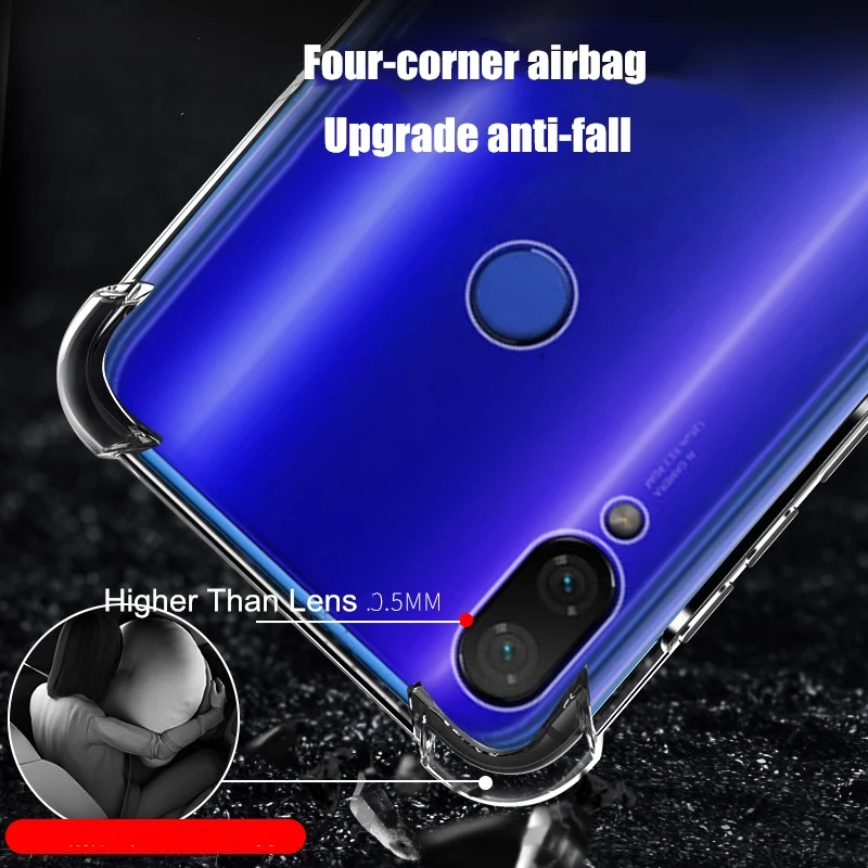 Роскошный с предохранительными подушками противоударный Прозрачный чехол для