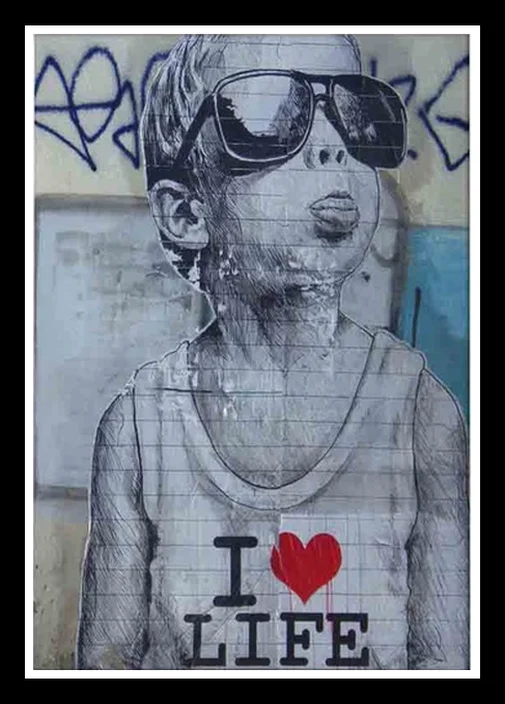 Perfect JL Banksy Graffiti Canvas Art Prints painting Pop decoration pictures love Life wall art decorative freeship Gifts | Декор для