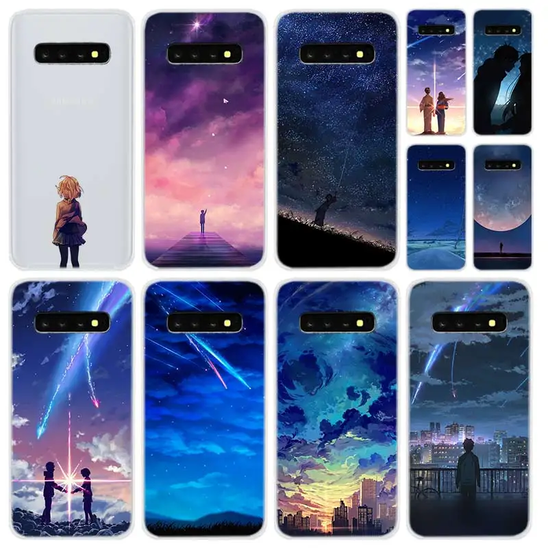 Мягкий прозрачный чехол NAYIDA для Samsung S9 S8 S7 S6 S5 S4 S10 S11 Edge Galaxy Note 10 Plus 9 Звездный день