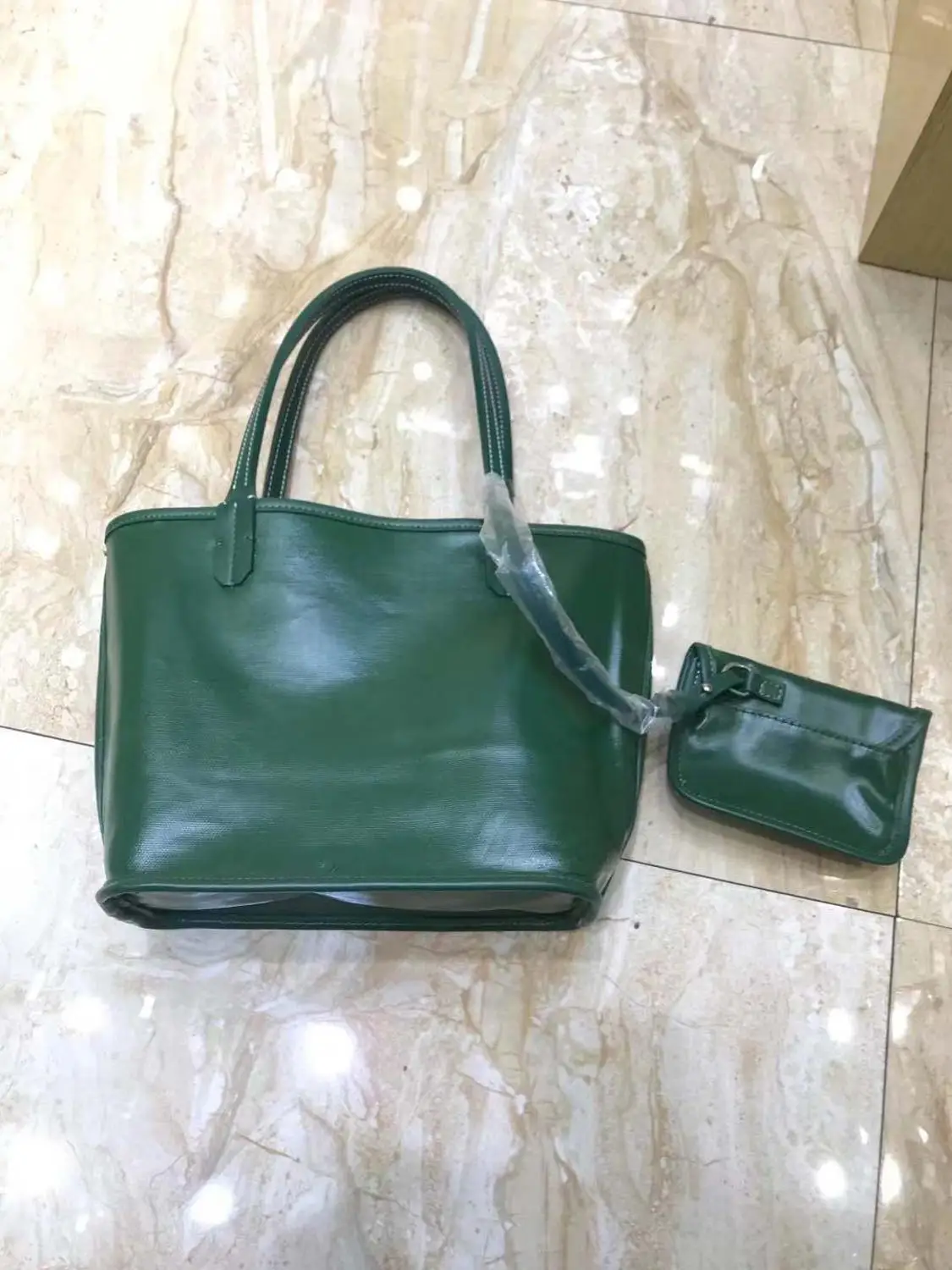 

2019 high quality brand designer double sided shopping bag leather shopping bag handbag Handbag shopping bag