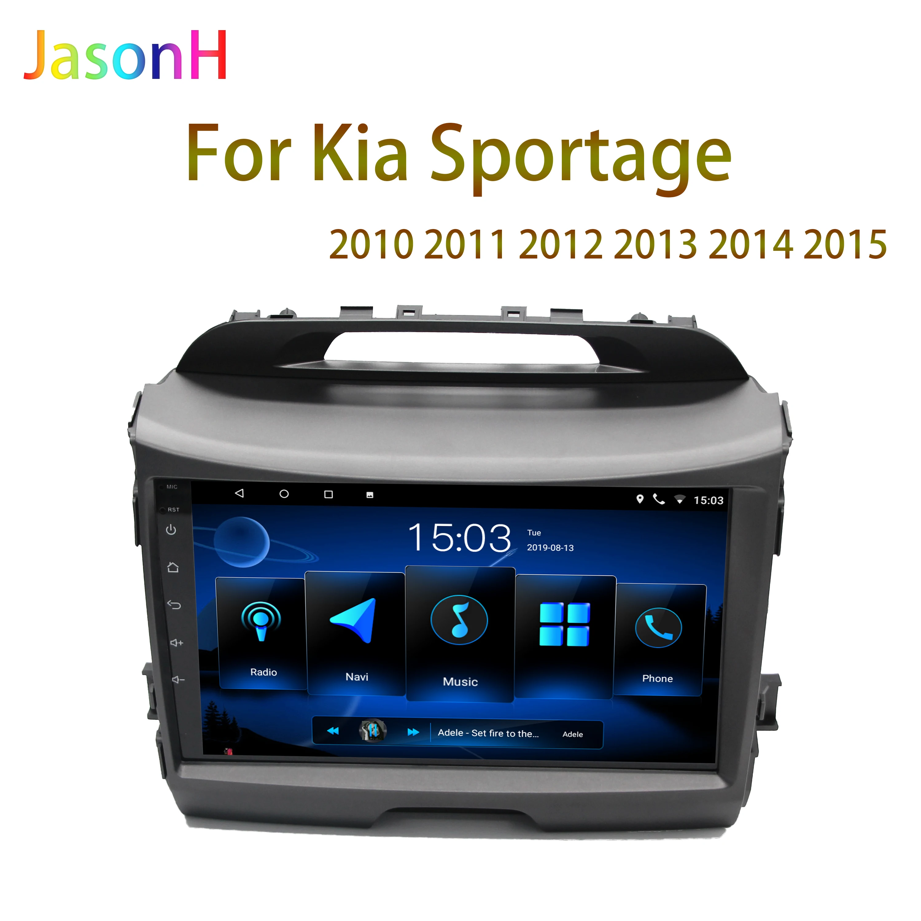 2 din 9 дюймов 2.5D Android 1 автомобильный стерео радио мультимедийный плеер для kia sportage