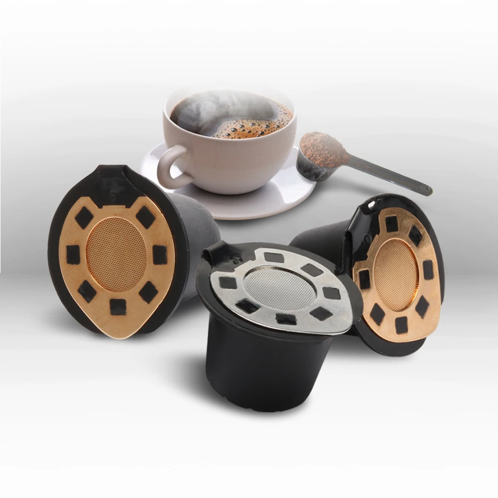 Кофейный фильтр Nespresso из нержавеющей стали зеркальная кофейная капсула чашка с