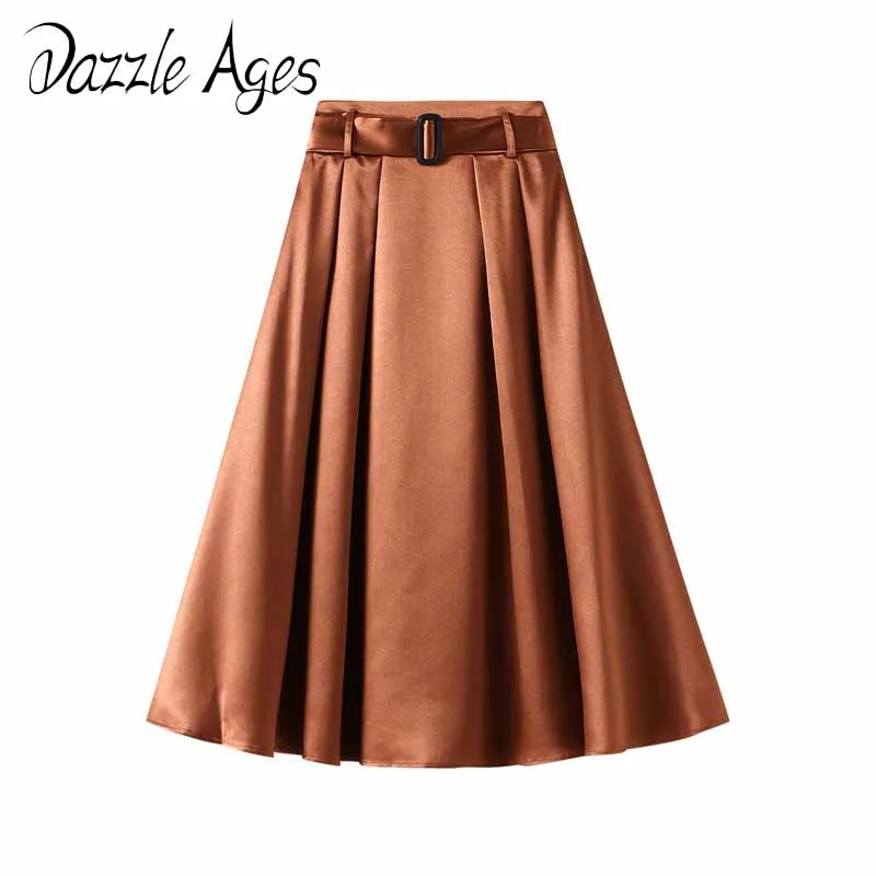 

Осенне-зимняя однотонная элегантная женская одежда Dazzle Age с высокой талией, Женская Офисная повседневная одежда, уличная одежда