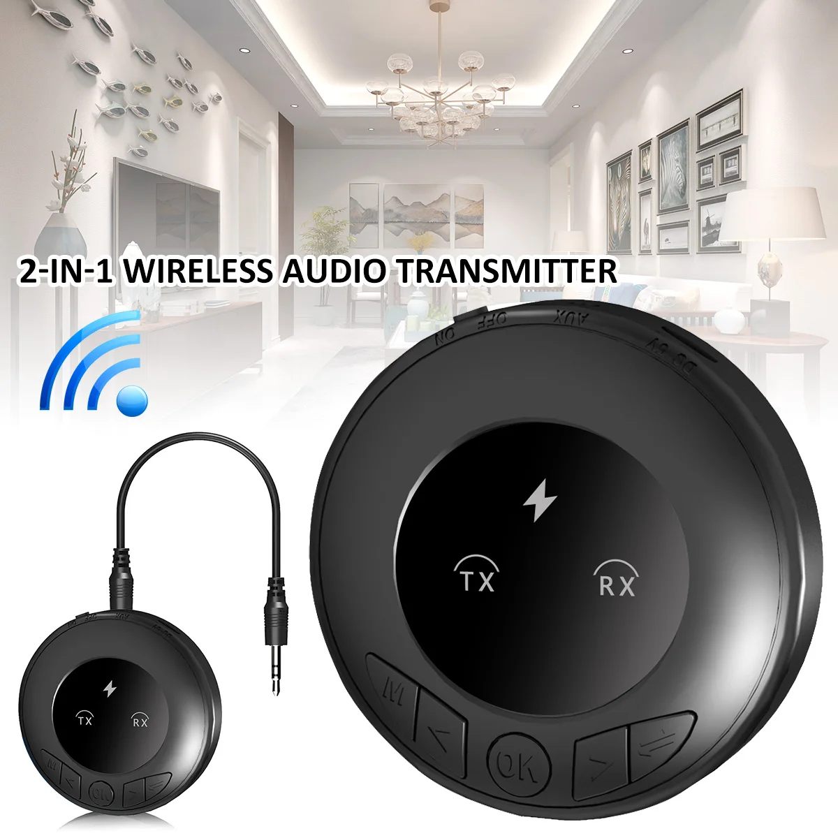 

B3 OLED Bluetooth RCA Receiver 5.0 AptX LL 3.5mm Jack Aux Wireless Adapter Music For TV Car RCA Bluetooth 5.0 Audio Transmitter