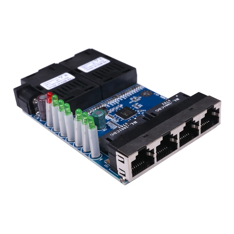 Ethernet волоконно-оптический коммутатор 4 RJ45 2 SC оптический медиа конвертер