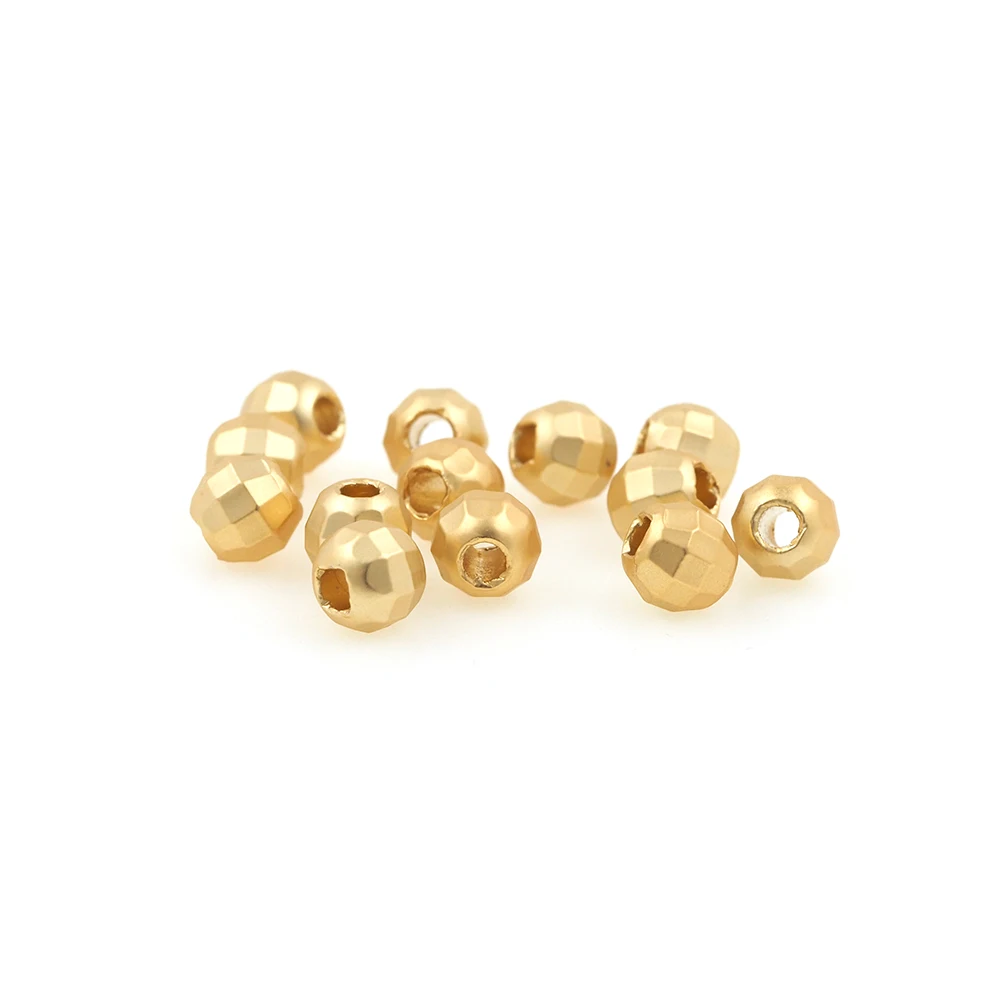 

Gold Brass 3D Ball Connector Spacer Beads for Bracelet Necklace DIY Jewelry Making