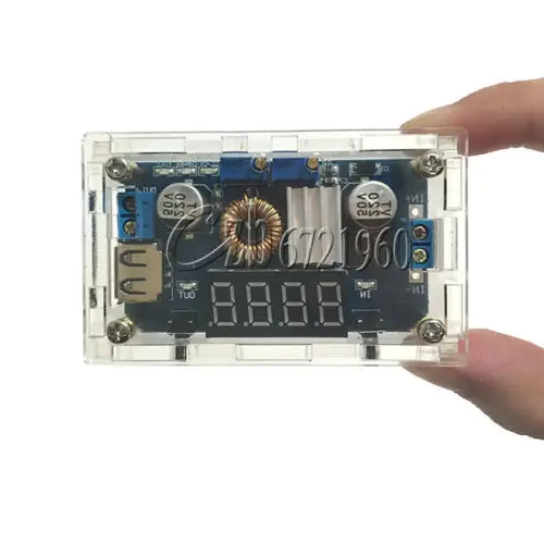 Регулируемый понижающий модуль заряда 5A CC/CV светодиодный драйвер USB Вольтметр +