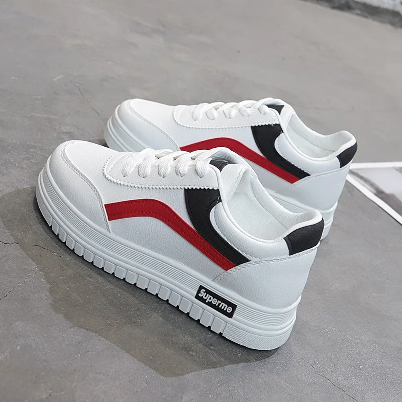 

Lace-up breathable solid student shoes women sneakers 2020 fashion white casual sneakers female vulcanized shoes tenis feminino