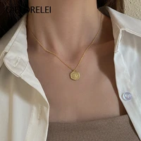 dielorelei 925 sterling silver accessories gift eliminates metal allergies light luxury simple necklaces pendants jewelry niche